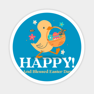 Happy and blessed Easter Day Magnet